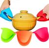 1 Pcs Wife Helper Heat Insulation Gloves Silicone Hand Clip Baking Tools Random Color AVE