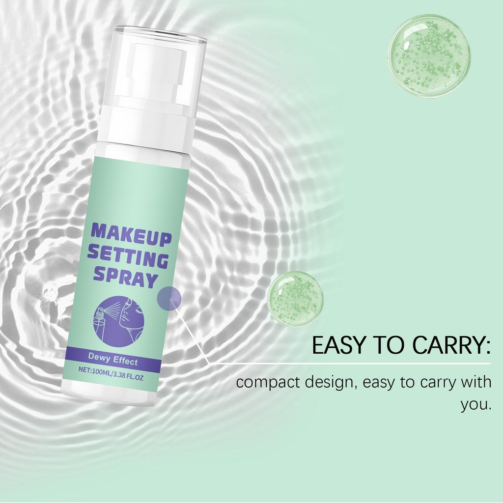 Moisturizing Setting Spray Makeup Long-Lasting Moisturizing Oil Control Natural Lightweight Moisturizing Portable Setting Spray 100ml