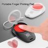 Finger Printing Mini Fingerprint Ink Pad Anti-Fake Red Stamp Pad  School Office Supply