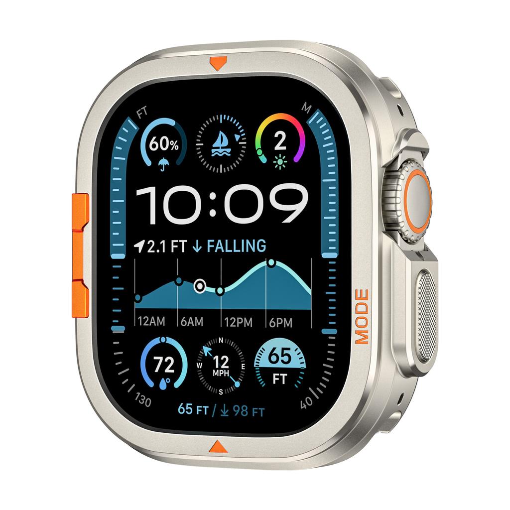 Metal Case for Apple Watch Ultra 3/2/1 49mm Series 11 10 9 8 7 6 5 4 46mm 45mm 44mm Aluminum Alloy Protector Watch Cover Bumper Frame