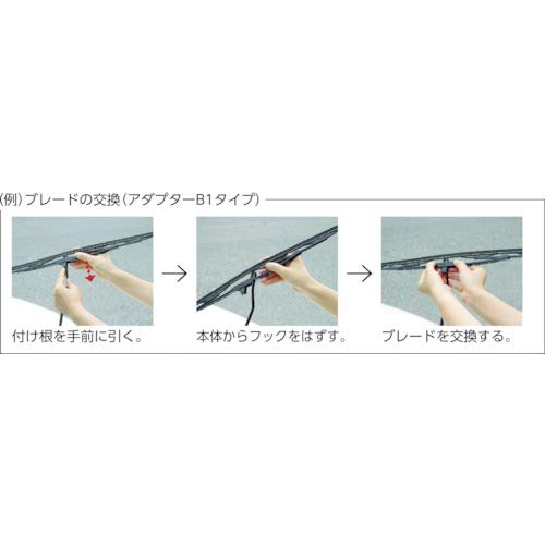 Soft 99 (SOFT99) Glaco Wiper Blade Glaco Wiper Power Water Repellent Blade PB-11 Automotive Water Repellent Wiper Length 550mm Rubber Width 8mm Water