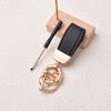 Cute Small Keychains for Women Rose Golden Metal Ring Clasp Keychain with Mini Screwdriver Bag Decoration Pendant