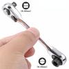Mini 1/4 Inch Double Ended Quick Socket Ratchet Wrench Rod Screwdriver Bit Tool  Chrome Vanadium Steel Ratchet Handle Wrench YSL