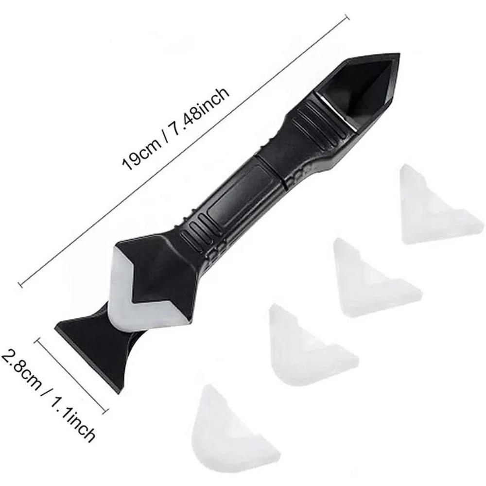 New 5 In 1 Silicone Caulking Tools Sealant Remover Tool Kit Angle Glue Shovel Set Scraper Caulking Mould Removal Useful Tool