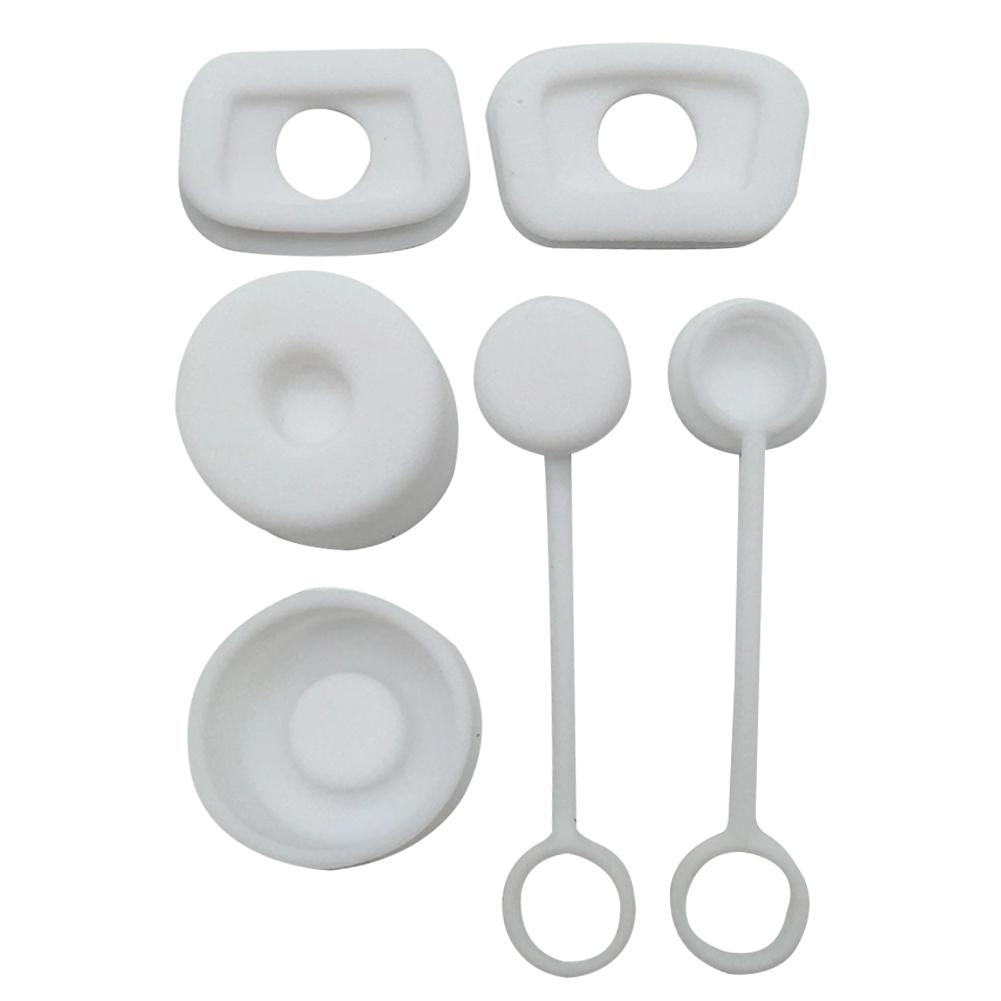 6Pcs/Set Silicone Spill Proof Stopper For Stanley Cup 1.0 2.0 40oz/30oz Tumbler Accessories Straw Cap Spill Stopper Leak Stopper