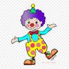 Clowns Clip Art Clown Iron On Heat Transfer Printing Vinyl Patches Sticker for Clothes DIY Appliques Washable Patches