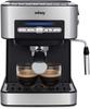 Wëasy KFX32 Programmable Espresso Machine, 15 Cups, 1.6L, Double Outlet Arm, Steamer, Cup Warmer Surface, Stainless Steel, Silver.850W