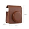 Instant Camera Protective Case PU Leather Camera Storage Bag with Removable Adjustable Shoulder