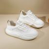Low-Top Breathable White Shoes for Women Spring New Big Head Bread Shoes Thick-Soled Casual Sneakers Women