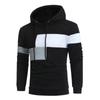 2023 New Autumn/Winter Men's Fashion Color Block Sweater European and American Color Block Hoodie