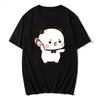Cute Bubu Is Throwing Flip-flops At Dudu Since He Teases Bubu T-Shirts Bear Tshirt Kawaii WoUnisex Clothes Unisex Tops Graphic TShirts