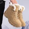 High Top Shoes Men Work Shoes Men Boots Indestructible Comfortable Boot Plush Warm Men's Outdoor Thick Sole Cotton Snow Boots