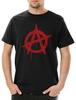 Anarchy A Vintage Logo Mens T-Shirt Rock Gothic Rocker Symbol Sign Punk Cyber