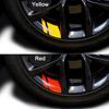 6Pcs Wear-resistant Car Sticker Waterproof Excellent Wheel Rim Vinyl Warning