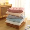 Plush Cushion Home Dining Chair Cushion Thickened Warm Office Plain Dormitory Chair Cushion