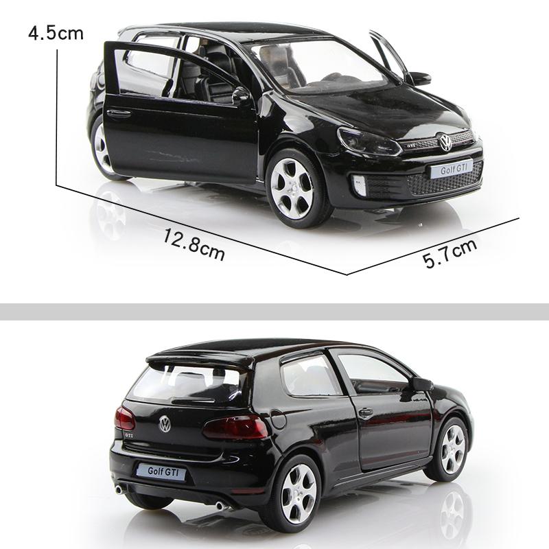 Volkswagen Golf GTI 5 Inch Metal Car Simulation Diecast & Toy Vehicle RMZ City 1:36 Alloy Model Gifts For Children
