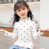 Kids Girl Cotton T-Shirt Long-sleeve Children Turtleneck Bottoming Shirt Tops Clothes