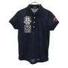 Made In Japan Short Sleeve Polo Shirt Navy Women Used