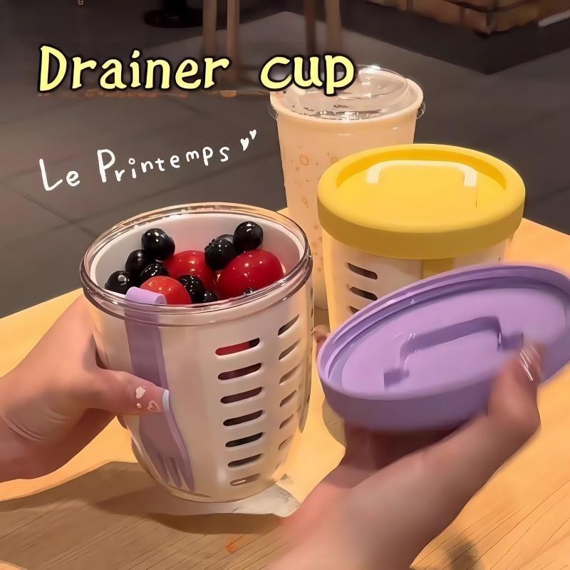 Fruit Convenient Drainer Cup Outdoor Fruit Washing Gadget Household Fruit Drainer Cup Kitchen Draining Gadget Drainage Gadget