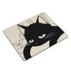 Diatom Ooze Black Sleepy Cat Mouse Pad 11.4*9 Inch Office Computer Mousepad Office