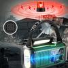 Hand Crank Emergency Radio with Flashlight SOS Alarm Compass Compact Waterproof Solar Powered Rechargeable AM/FM Radio