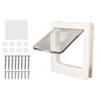 Pet Flap Door Magnetic Lockable 4 Modes Noiseless Automatic Cat Door for Cattery Pet Cage