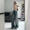 Large Wide-leg Jeans for Women In Autumn Casual Loose High Waist Slim Straight Slim Straight Slim Pants for Women In Autumn