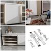 Space Saving Cabinet Top Mount Folding Hidden Door Slides Cabinet Door Tracks Upgrades for Modern Home Storage Solution