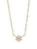 K18 Yellow Gold Diamond Necklace L&Co 0.1ct 66-8977