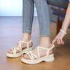 CRLAYDK Classic Women's Sandals Elastic Band Comfort Platform Ladies Straps Shoes Summer Beach Walking Casual Dressy Slippers