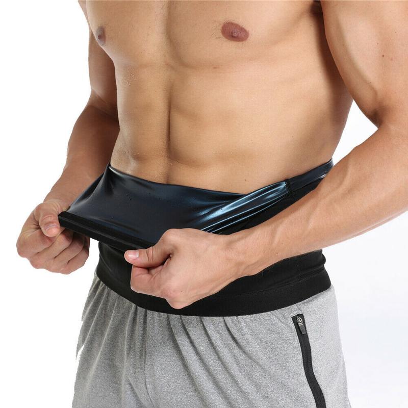 Men Sweat Waist Trainer Sauna Belt Tummy Control Body Shaper Belly Shapers Weight Loss Workout Fat Burner Slimming Shapewear
