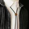 Bolo Tie for Men Metal Pendant Adjustable Bolo Ties Punk Necklace Costume Accessories Vintage Bolo Tie Classical Necktie