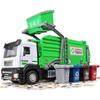 Garbage Truck Toys,Metal Diecast Cab,Pull Back with Lights and Sounds,Recycling Truck Toy with Trash Cans and Bins,Garbage Trucks for Boys Age 4-7