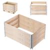 KADAX Wooden Pallet Extension 120x80cm Container Pallet Bed Pack of 3