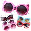 New Girls Boy Cute Cat Anti UV Eyeglasses Glasses Toddler Baby Cartoon Cat Sunglasses for Kids Children