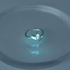 Women Men Glow In Dark Adjustable Finger Ring Blue Green Luminous Ring Hollow Star Heart Alloy Ring