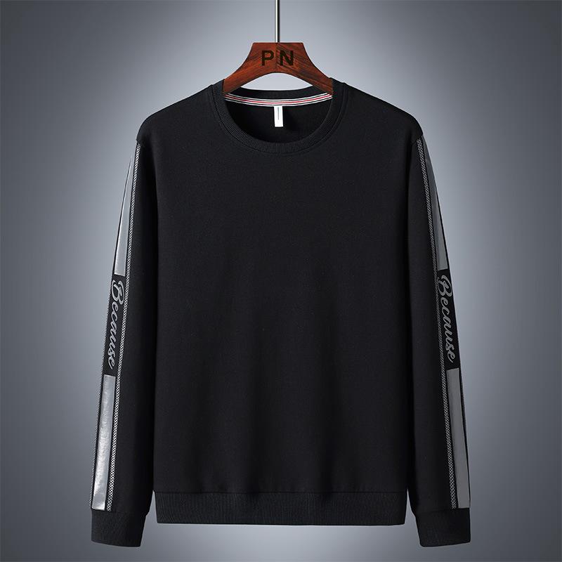 Spring And Autumn Plus Size Sweater Men 'S Casual Sports Suit Loose Three -Piece Set