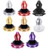 Kids Girls Sparkling Sequins Round Neck Ballet Dance Tutu Dress Gymnastics Modern Dancing Performance Costume