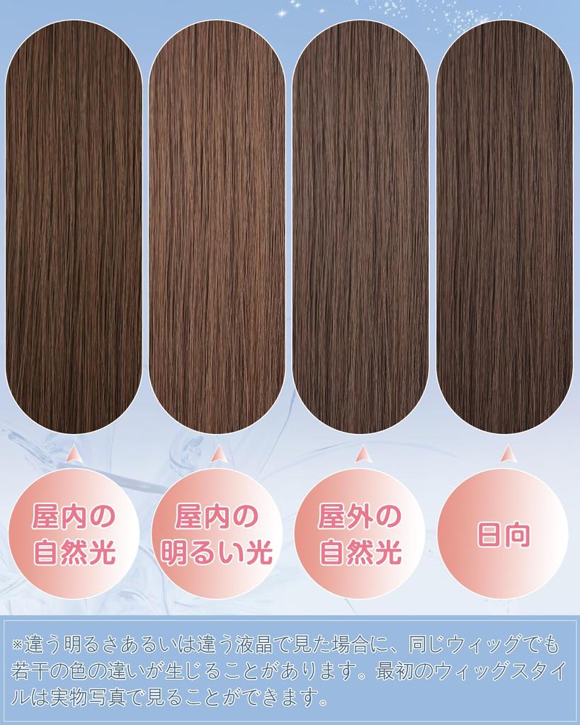 Sofeiyan Wig Bob Short Straight Full Wig Everyday Wig Natural Small Face Ladies Women Crossdressing Heat Resistant Wig with Wig Net Brown (Honey