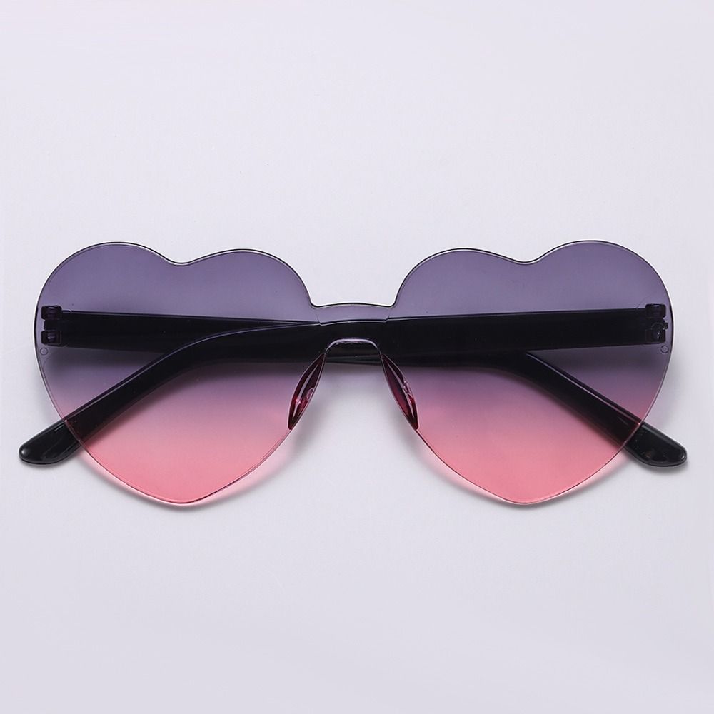 Adults Colorful Candy Color Party Sun Glasses Shades Heart Glasses Heart-shaped Sunglasses