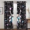 Бохо животное волк Ловец снов высокие затемняющие шторы для гостиной спальни оконная драпировка Декор несколько цветов затемняющие занавески