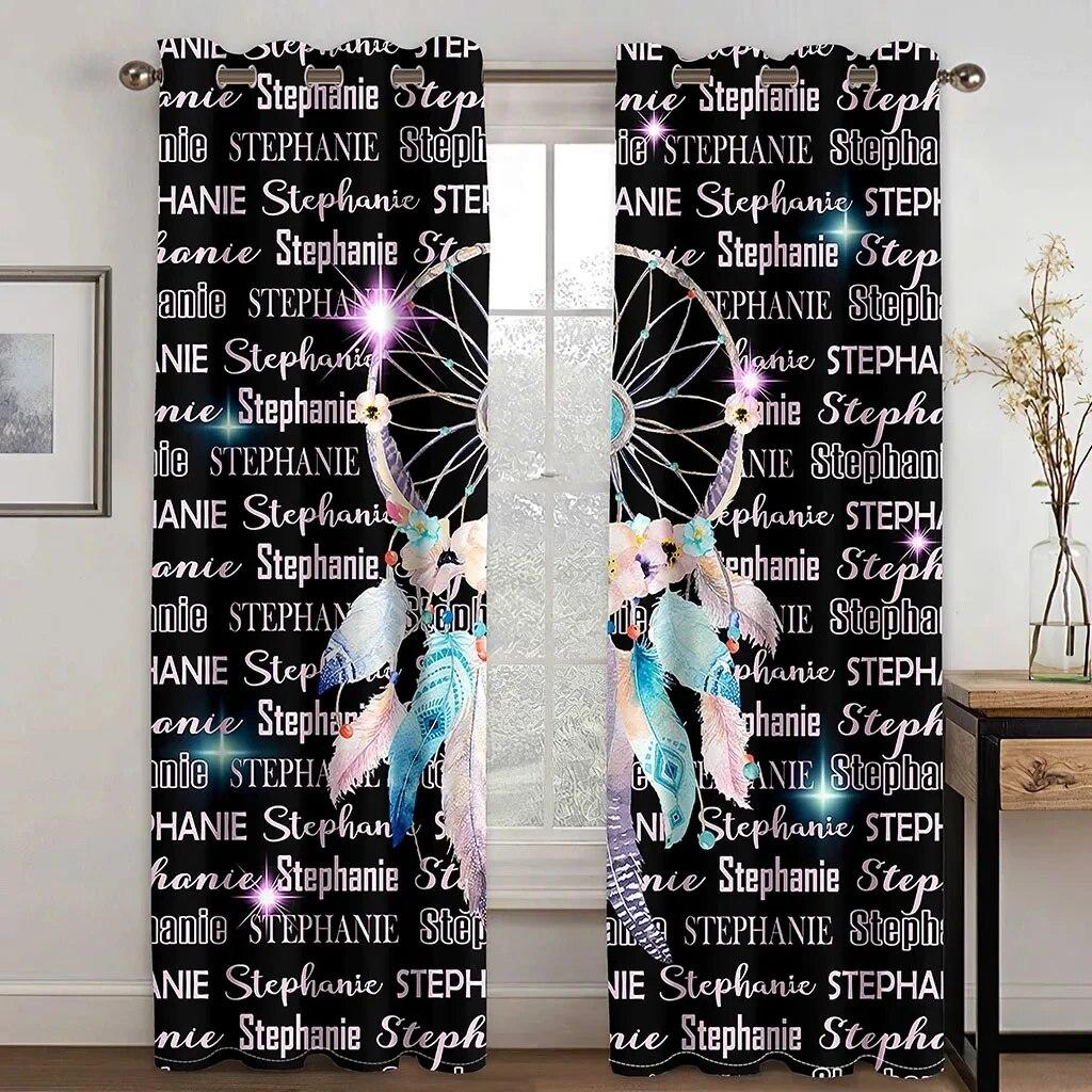 Бохо животное волк Ловец снов высокие затемняющие шторы для гостиной спальни оконная драпировка Декор несколько цветов затемняющие занавески