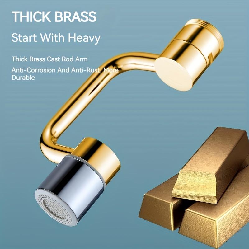 1080 Degree Rotating Stainless Steel Faucet, Splash-proof Mechanical Extension Arm For Bathroom Faucets, Enhance Your Bathing Experience