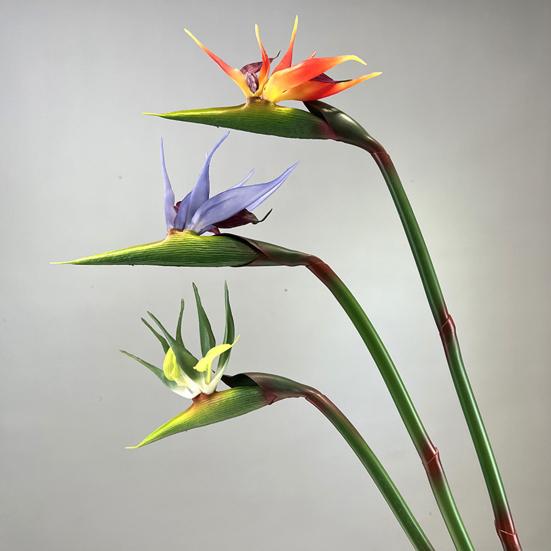 Artificial Flower Lifelike Bird of Paradise Realistic Non-fading And Low Maintenance Home Decoration