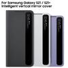 Vertical Mirror Clear View Phone Case For Samsung Galaxy S21 S21+ S21 Plus Smart View Flip Cover Intelligent Cover