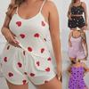 European & American Style Summer Pajama Set - Large Size Women's Camisole & Home Wear for All Seasons