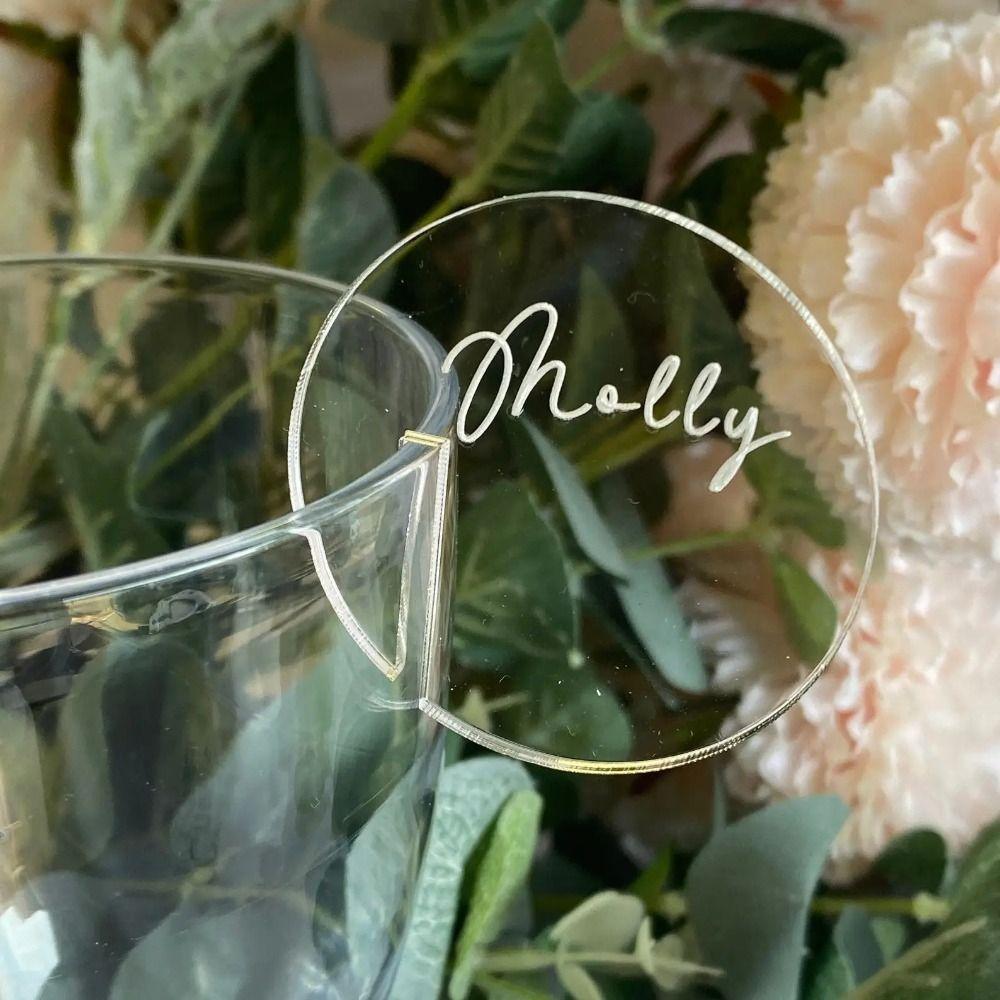 30Pcs/Set Love Heart Shape Wine Glass Tags Bar Kitchen Party Decoration