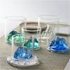 170ml/320ml Iceberg Shaped Glass Cup Multiple Color Water Cups Heat-resistant Tea Mug Personalized Drinking Glasses Coffee Cup