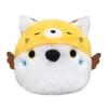 Sanei Boeki Original Plush Toy, Toridango, Locally Produced, Red Fox and Shimaenaga (Hokkaido), W9 X D8 X H7cm