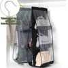 Double Side Transparent 6 Pocket Organizer Backpack Handbag Storage Bags Shoe Storage Bag Home Supplies Closet Rack Hangers